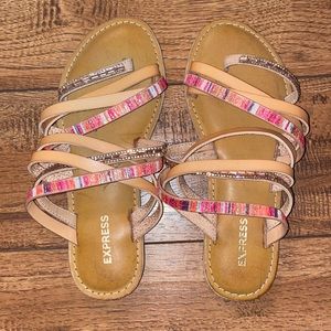 Express sandals- never worn